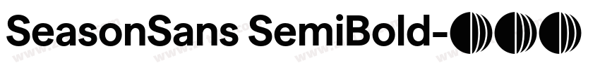 SeasonSans SemiBold字体转换